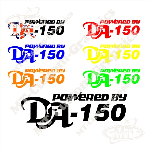 Powered By DA-150 Logo